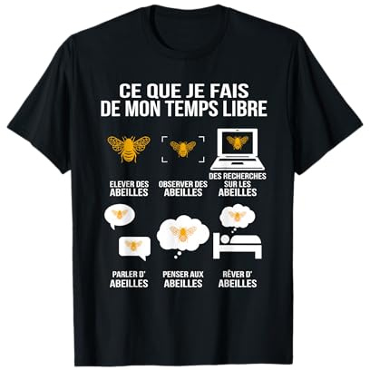 Ce Que Je Fais de Mon Temps Libre Apiculteur passionné T-Shirt