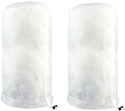 Supecesorio 2 Stück Winterschutz für Pflanzen, Pflanzenschutz Winter, Winterharte Abdeckhauben mit Reißverschluss & Kordelzug für Kübelpflanzen, Frostschutz Winterschutz Pflanzen (80 * 100CM)