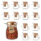 Smith's Mason Jars Satz von 12 Mini-Gläsern (100ml) mit Korkdeckeln, kurz/mittel/hoch - ideal für die Aufbewahrung von Lebensmitteln, Kunst und Handwerk, Teelichter (Short (7cm x 5cm) -12 SETS)