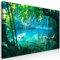 B&D XXL Wandbild Mega XXXL Natur Einteiliger XXL-Format Kunstdruck zur Selbstmontage Leinwandbilder moderne Bilder DIY Wanddekoration Wohnung Deko Wasserfall Landschaft