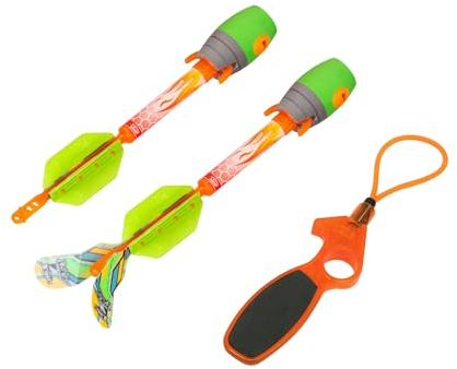 Sunflex® Rocket Piper Set | Fluggerät zum werfen & Fangen | Soundeffekt mit pfeifen bei Würfen | Action im Freien für Kinder & Erwachsene | perfekt für Garten, Park & Strand