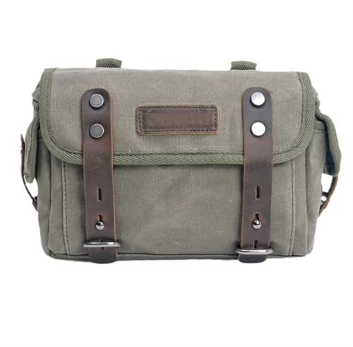 Motorrad Rahmentasche Für Rebel Für CMX500 250 300 Vintage Motorrad Satteltasche wasserdichte Motorrad Seitentasche Moto Knight Umhängetasche Helmtasche Motorradrahmen Tasche(Army Green)