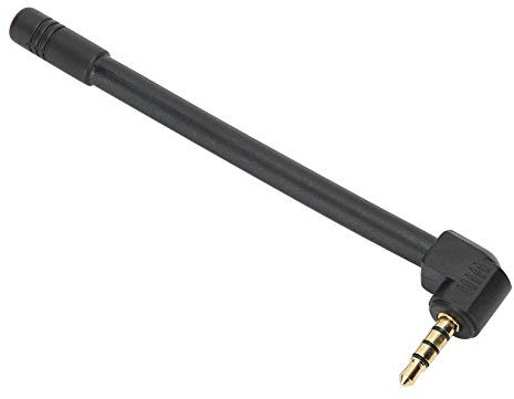 Antena de Radio de 5 Mm y 3,5 Mm Antena de Radio Externa 12 × 4 × 1 FM para Mini Altavoz Conector Exterior de ángulo Recto de 3,5 Mm