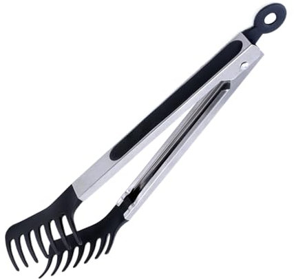 jamgeery Pinzas para espaguetis para servir pasta, clip ergonómico para servir fácilmente | Servidor ergonómico de clip de alimentos para herramientas de cocina, barbacoas, fiestas, cocinar filetes y