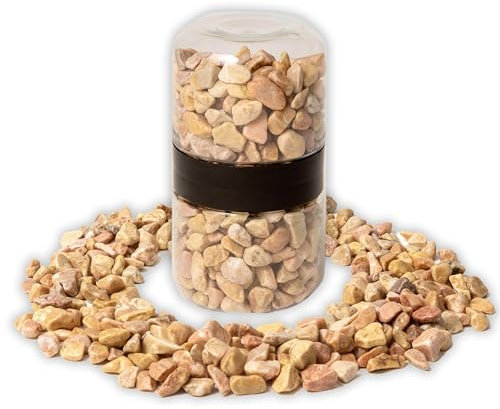 IPEA Pierres décoratives marron pour jardin, vases, aquarium, 1 kg - pierres de couleur mélangées avec dimensions 8/10 mm - petits bols d'extérieur pour décoration, cour, artisanat - pierres