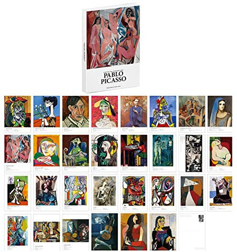 30 PCS 1 Set Cartoline di opere di pittori famosi Cartoline letterarie e artistiche Cartoline di auguri di compleanno Cartoline vuote regalo A35