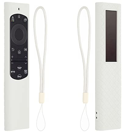 kwmobile Carcasa de Silicona Compatible con Samsung Smart TV TM2280e BN59-01385 / BN59-01386 / BN59-01391A Funda Mando a Distancia - Funda de Silicona Control Remoto - Blanco