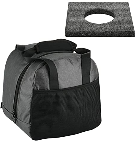 Bowling-Ball-Tasche, einzeln, Bowling-Taschen mit gepolstertem Ballhalter, Bowling-Tasche für einzelne Bälle, einfache Aufbewahrung von Handtüchern, Wasserflaschen, Klebeband