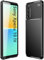PIXFAB For Sony Xperia 10 IV 5G Case, [Slim Fit] Stylish Brushed Shockproof Carbon Fibre [Protective Case] Cover, Gel Rubber Phone Case Cover For Sony Xperia 10 IV 5G - Black