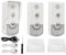 Interphone Vocal 1000 M, Sonnettes D'interphone sans Fil, Sonnettes D'interphone Vocales Blanches Intelligentes, Interphone Portable avec Une Excellente Puce, Sonnettes Longue Portée pour la Maison