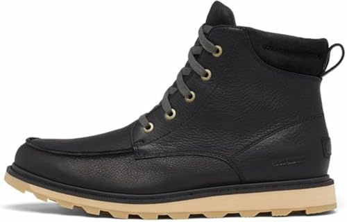 Sorel Men's Madson II Moc Toe Waterproof Boot, Black Jet, 10.5 UK