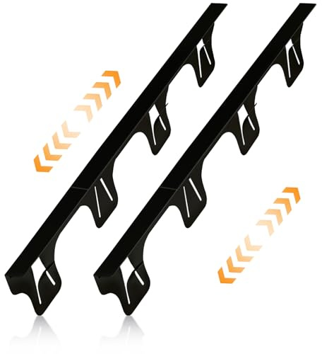 SZJHXIN Stove Gap Covers Stainless Steel, Adjustable 13.8-27.5 In(2 Pack), Heat Resistant, Gas Stove Side Gap Protector (Matte Black)