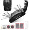 Fahrrad Multitool Kit Fahrrad Reparatur Set, 16 in 1 Fahrradwerkzeug für Unterwegs Fahrrad Werkzeugset Multifunktionswerkzeug Fahrradwerkzeug Tool für Reiten im Freien