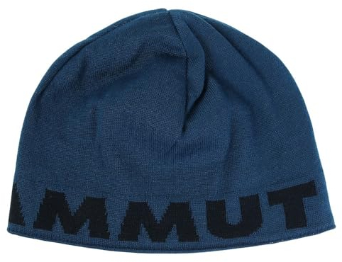 Mammut Logo Beanie Deep Ice-Marine, Einheitsgröße
