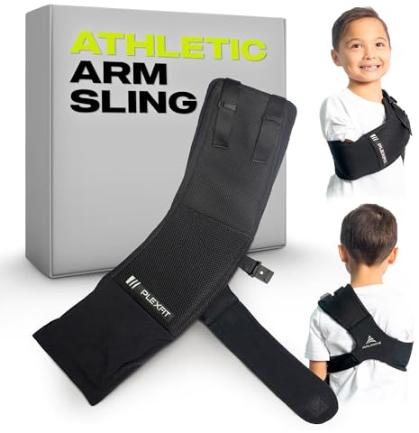 PLEXFIT Cabestrillo atlético (niño derecho, negro)