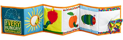 Rainbow Designs Tiny and Very Hungry Caterpillar Unfold & Discover Soft Toy - Soft Cloth Books for Babies