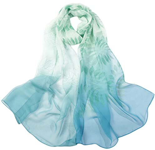 FAIRYGATE Seidentuch Haare Chiffon Seiden Tuch für Damen Mädchen Elegantes Accessoire Baumwolle Seiden Schal Halstuch Schulter Tuch A4110