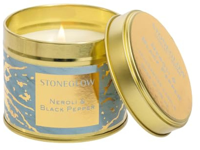 Stoneglow - Luna - Neroli & Black Pepper - Candle Tin New