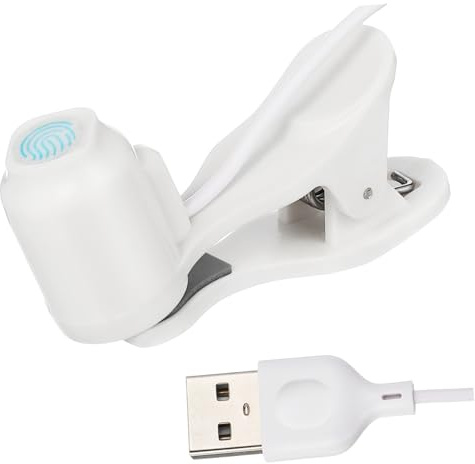 Housoutil Supporto Per Clic Del Telefono Automatico Usb Regolabile, Applicatore Per Clic Dello Schermo Per Live Streaming e Podcast, Accessorio Professionale Per Trasmissioni Online Bianco