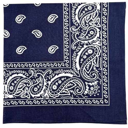 MDSTYLE Extra stor bandana 27 tum x 27 tum 100 % bomull för män och kvinnor paisley näsduk pannband scarf jumbo bandanas