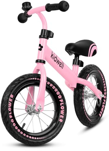COIL Fahrrad-Laufrad Cruzer Puky Laufrad für Kinder ab 1 Jahr - 12-Zoll Eva-Reifen, Langlebiger Stahlrahmen, Höhenverstellbarer Sattel und Lenkrad, Leichtgewicht, Sicher und Robust (Rosa)