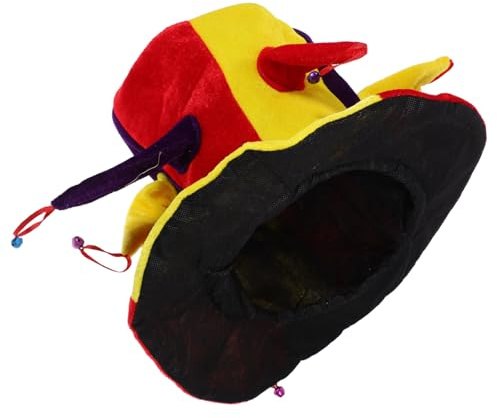 LIFKOME Cappello Da Clown Con Campana Multi-angolo Costumi Da Carnevale Di Halloween Costumi Da Clown Per Uomo