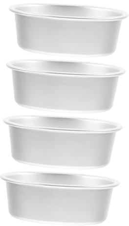 GLEAVI 4pcs Cheesecake Mould Cake Pans Baking Pan Aluminum Alloy Baking Cake Easy to Clean