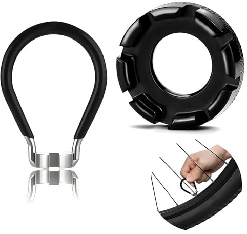 JOOTUEPO 2 Llave Radios Bicicleta, Herramientas para Bicicletas Llave de Radios para Bicicleta, Herramienta de 8 Vías,Talla 10-15 Universal Ciclismo Llave de Radios para Bicicletas Vehículos Eléctrico
