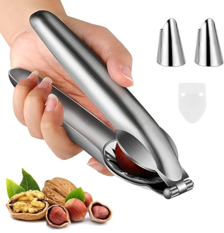KAWAAN Taglia Castagne a Croce, Incidi Castagne Clip in Acciaio Inox, Schiaccia Castagne Tagliacastagne Multifunzionale Pinza per Castagne, Apri Castagne per Castagne, Nocciole, Noci ed Altri