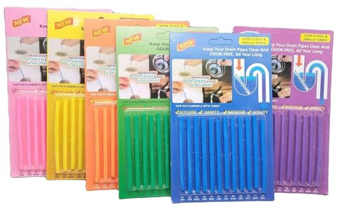 Palillos para Desagüe,Varilla de Limpieza Desodorizante y de Drenaje,Cleaning Sticks Limpiador Enzimático,para Tubos de Desagüe,Desodorización Universal, Inodoro, Alcantarillado,Cocina, Lavabo