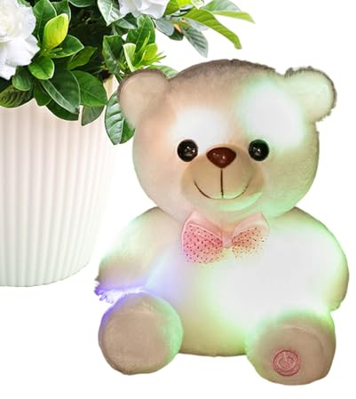 Genérico Peluche Iluminado - Decoración Habitación Suave Y Luminosa | De Peluche Que En La Oscuridad - para Consuelo y Acompañía de Niñas y Adultos en Hogar, Sala de Estar,