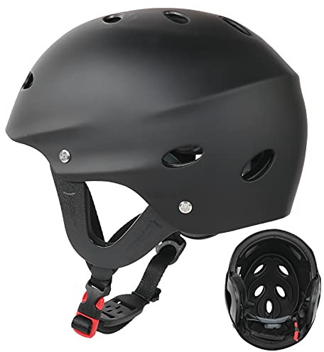 Nosqew Casco per sport acquatici, per adulti, uomini e donne, 11 prese d'aria e ABS Eva regolabile, alpinismo, arrampicata, drifting, fiume, ultraleggero sicuro