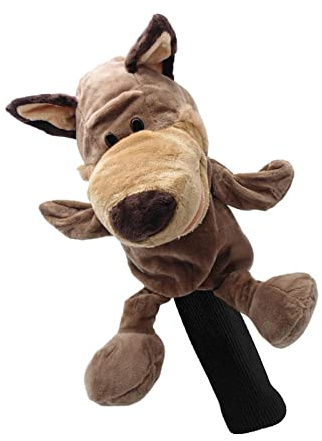 Colcolo Golf Club Headcover Animal Wood Driver Head Cover Replacement Sleeve Funny for Golf Bag Accessories Outdoor Sports Women Men Golfer, Wolf