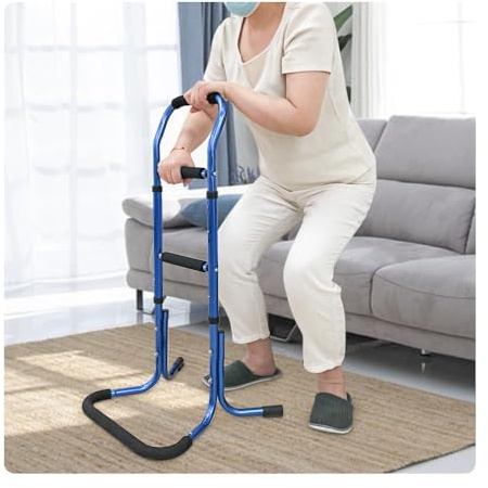 Stand Assist Aid For Elderly Chair Lift Devices For Seniors Standing Supports Bed Rails Sit To Stand Lift Adults Walking Assistance Portable Patient Mobility Aids For Couch, Recliner Chair (Blue)