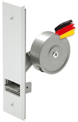 BAUHELD® Avvolgitore per tapparelle da incasso [Made in Germany] – Maxi avvolgitore in acciaio – per tapparelle 23 mm [senza cinghia] – Avvolgitore per tapparelle con copertura bianca – Distanza tra i