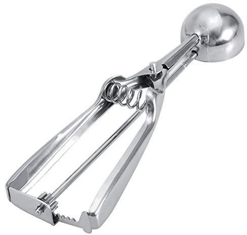 Paletta per gelato in acciaio inox, paletta per biscotti, gelato (4 cm)
