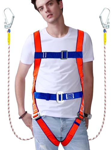Harnais de protection contre les chutes | Équipement complet de harnais de sécurité résistant pour travaux en hauteur sur pneus | Accessoires de travail imperméables à libération rapide pour
