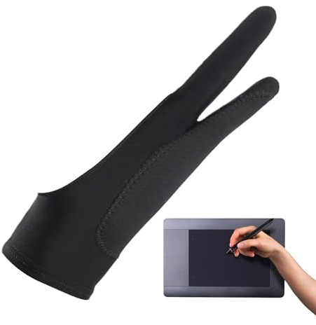 Guantes de boceto, Guantes de dibujo,Guantes de cambio de palma: guantes artificiales, guantes de pintura transpirables para bocetos, monitor de tableta, bocetos de papel, dibujos gráficos