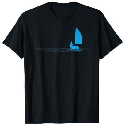 Opti Sailboat Sailing Dinghy Sail Boat Sailor Graphic T-Shirt