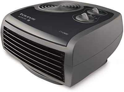 Taurus - Termoventilatore CA2400 2400W, 2 potenze di calore, ventilatore aria fredda, termostato regolabile, compatto. Grigio.