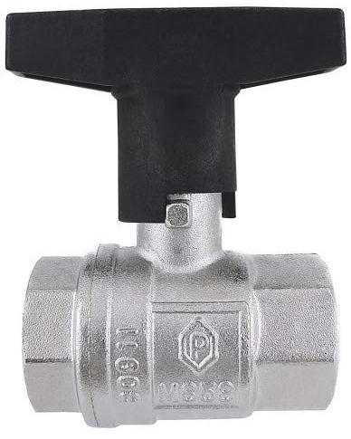 ISO Heizungs-Kugelhahn 1 1/2“ Zoll DN 40 PN 25 mit T-Griff und langem Schaft zum Isolieren - Kugelhahn-Absperrung speziell für isolierte parallel verlegte Leitungen