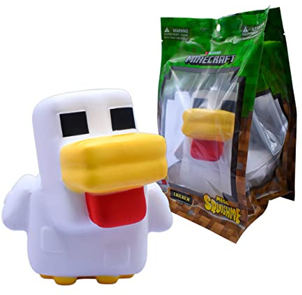 Just Toys Minecraft Figur Anti Stress Mega Squishme Serie 3 Huhn 15 cm