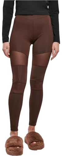 Urban Classics Leggings Tech Mesh Pantalones de Yoga, marrón, XS para Mujer