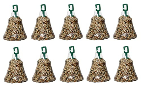 10 PACK JOHNSONS CANARY SEED BELLS FINCHES LINNETS BIRD TREATS HANGING SEED BELLS 34G