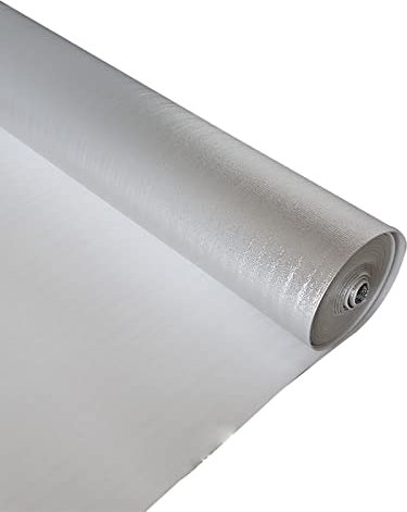 HARICSET Isolamento Anticalpestio Sottopavimento per Laminato Spessore 2mm di Isolamento Acustico da Calpestio Isolamento del Pavimento per Parquet Laminato(Size:1 * 25m)