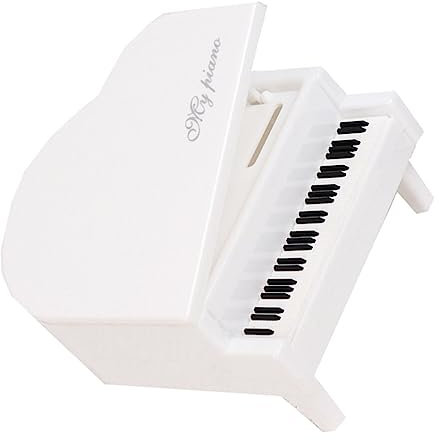 Hemobllo Mini Klavier Ornament Weiß Piano Für Fotografie Und Heimdekoration Langlebig Material Für Schreibtische Und Tische