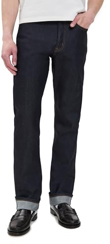 Naked & Famous Denim Men's True Guy Nightshade Stretch Selvedge, 38