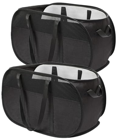 cesto portabiancheria pieghevole,cesto portabiancheria pop up,cesto biancheria pieghevole,per biancheria,bagno, cameretta, dormitorio o viaggio (2PCS)