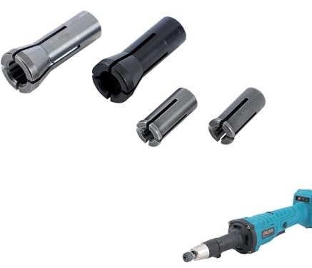 KATSU Tools SP10230901 Spare Collets Set 6mm 3mm 1/8 Inch and 1/4 Inch for 102309 Brushless Cordless Die Grinder