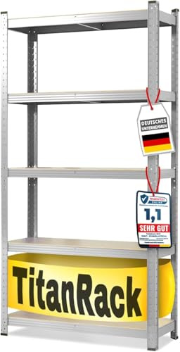KARAT Estantería para cargas pesadas para garaje, sótano, taller, estantería sin tornillos, estantería ancha, estantería de almacenamiento, estantería esquinera, estantería para neumáticos, estantería